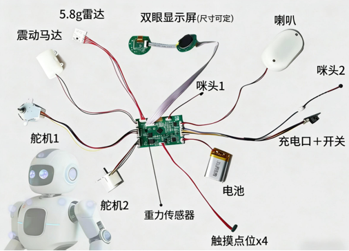 智能交互机器人核心硬件集成解决方案
